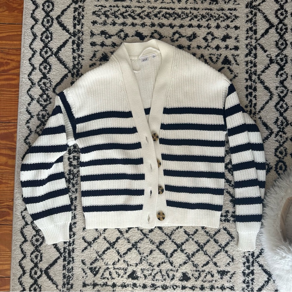 Striped Gap Cardigan - Size S